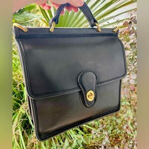 Coach Vintage Willis Black Leather Women's Bag